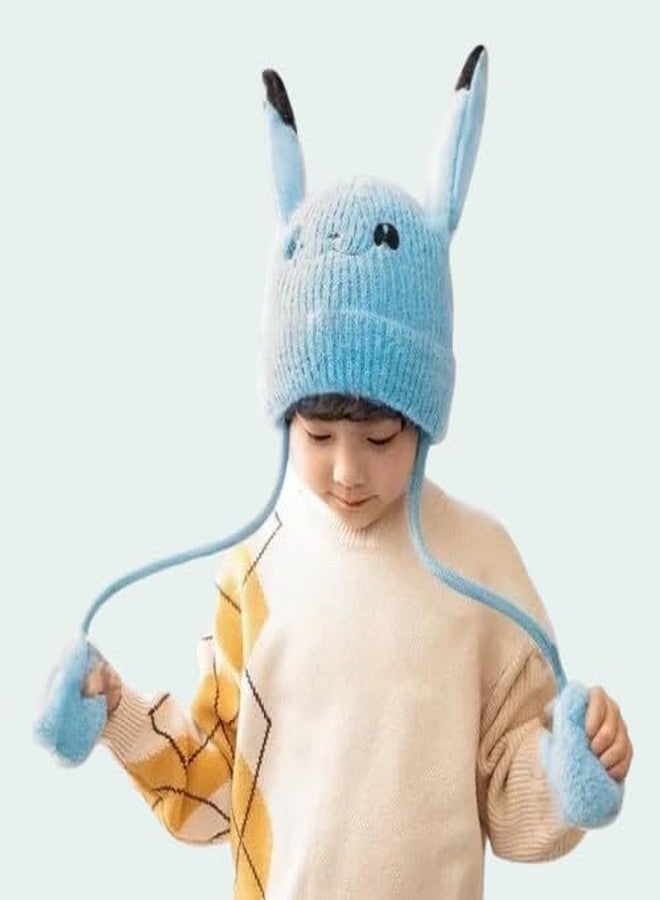 قبعة أرنب للأطفال من ريتشمن، قبعة قطيفة مرحة على شكل أرنب، مناسبة للنساء والفتيات، قبعة دافئة لفصلي الشتاء والربيع | للأعمار فوق 5 سنوات - Image 5